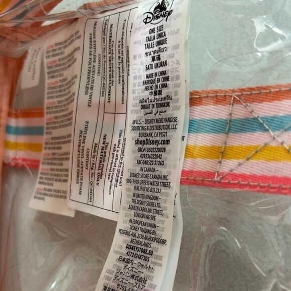 Disney Store The Little Mermaid Ariel Clear Swim Bag Purse Colorful Beach - Picture 12 of 16